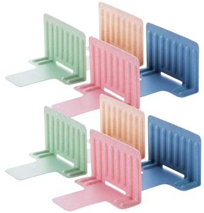 8pcs Freezer Partition Boards Pp Storage Divider for Refrigerated Foods | Pink Finish, Drawer Cabinet Use, Multi-function Layout, Bedroom and Chilled-food Organisation Random Color