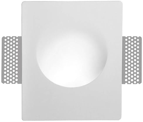 B·LED BARCELONA LED Wandeinbauleuchte, Kreis aus Gips, Ø 25 cm, GU10, Trimless/Integration