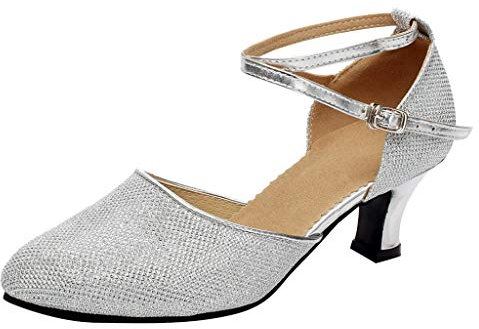 IQYU Bailarinas Plegables Mujer Con Punta Redonda,Zapatos Pies Anchos Zapatos Antideslizantes,Bailarinas De Cuero Para Mujer,Botas De Tacón Plata,Botines Con Cordones Para Mujer,Botines De Barniz,