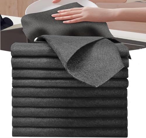 Euleryoo Torchon Microfibre Chiffons De Nettoyage - Microfibre Réutilisables sans Traces, 10pcs - 30x30cm - Pour Cuisines, Voitures et Fenêtres