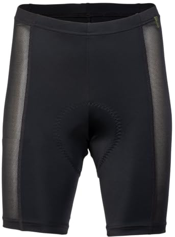 PEARL IZUMI Damen-Shorts, 19 cm, Transferfutter, feuchtigkeitsableitendes Transfergewebe mit hohem Bund, Schwarz, Klein