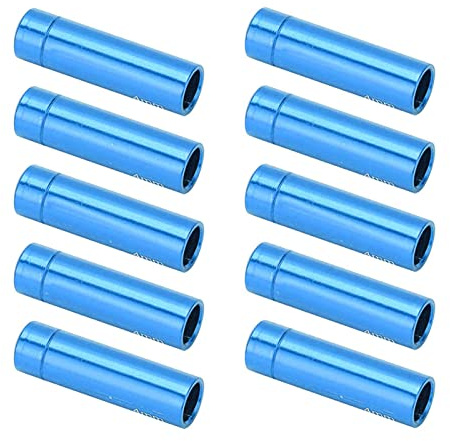 NIZUUONE Fahrrad-Schaltzug-Endkappen, Aluminiumlegierung, 4 Mm Schaltzug-Endkappen für Rennrad, Mountainbike (Blue)