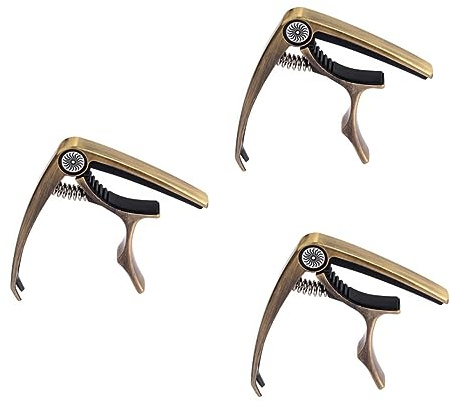 VICASKY 3 Stück Akustikgitarren Tuner E Gitarren Tuner Clip On Gitarren Tuner Gitarren Kapodaster