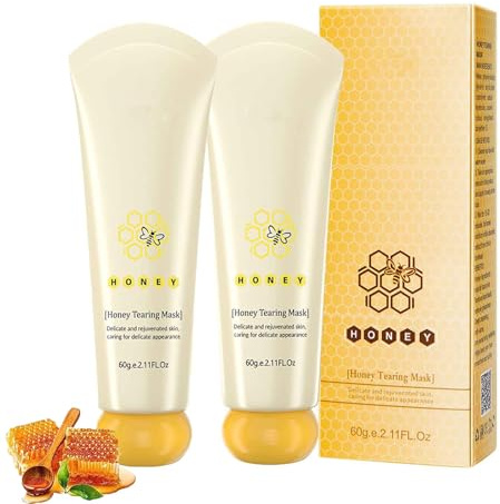 2-pack Peel Off Honey Mask, Honey Face Mask, Honey Tearing Mask Peel Mask Dead Skin, Oil Control Blackhead Remover Skin Clean Pores Shrink för män och kvinnor