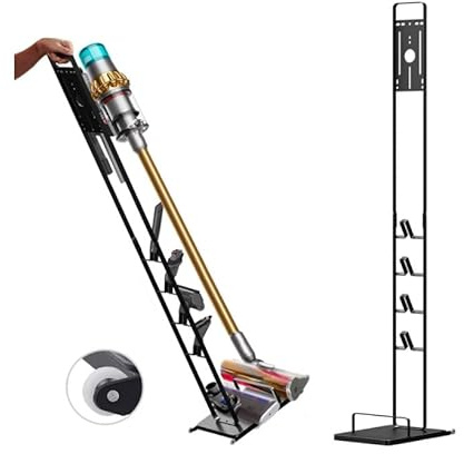 Genérico Metal Organizador de Almacenamiento Compatible para Dyson Gen5 V15s V15 V12 Slim V11 V10 V8 V7 V6 Aspirador, con Ruedas