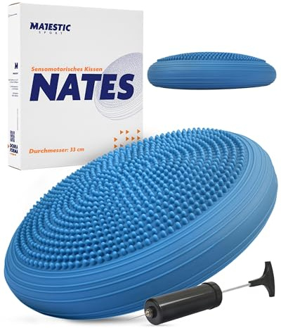 Majestic Sport Nates Sensory Kissen Balancekissen mit Pumpe – Sitzkissen für Kinder & Erwachsene