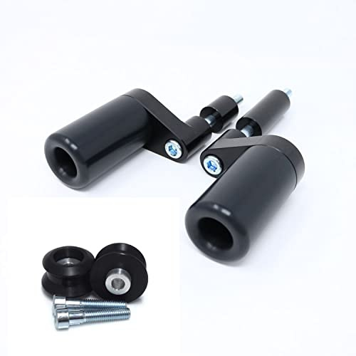 Shogun USA Made Kaw Ninja 500 Z500 2024 2025 2026 NO Cut Black Frame Sliders & Matching Swing Arm Spools Fits ABS & Non ABS Models - 750-4169 & 701-0779