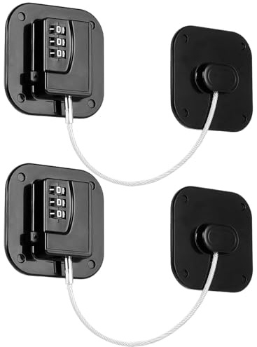 2 Pezzi Serrature di Sicurezza a Password per Frigoriferi Armadi Finestre Adesivo Forte Design Sicuro e Facile da Usare