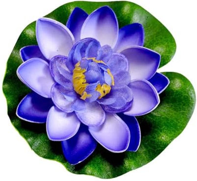 1 fleur artificielle flottante en mousse, nénuphar, décoration d'étang, de jardin, de piscine, plante décorative O6P1