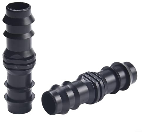 20 Stück Gartenverbinder mit Widerhaken für Tropfschlauch und Bewässerungsrohrsysteme (20 mm)