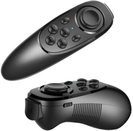 UTHCLO Kabellose Multifunktionale Vr Brillen Fernbedienung aus Kunststoff 3D-Controller mit Joystick für Mobiles Spielerlebnis ohne Batterien