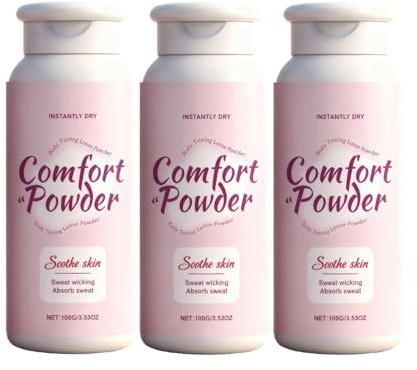 Polvo cómodo, confianza en sí mismo y este polvo corporal sin talco absorbe el sudor, evita el roce durante todo el día, cuidado de cuerpo completo para mujeres (3)