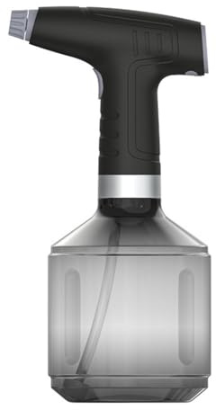 Vilgftyiet Pulvérisateur de jardin électrique portable de 0,9 L avec buse de brume réglable pour le soin des plantes et la lutte antiparasitaire, rechargeable par USB 1200 mAh alimenté par batterie