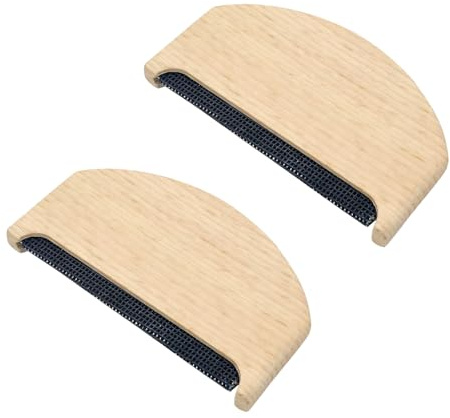 2 Pcs Wool Comb for Sweaters, Cashmere and Pilling Comb, Effective Wooden Wool Brush, Removes Pills and Lint