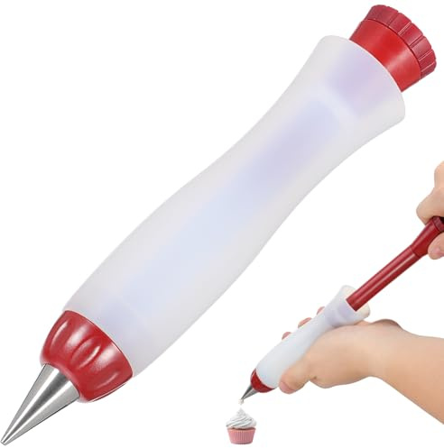 MUELODSIC Cake Decorating Pen Silicone Food Writing Instrument for Cupcake and Cookie Decorating Dishwasher Safe Random Style