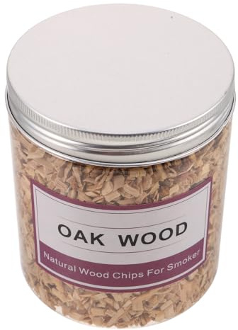 Sosoport Astillas de Madera de Roble para Ahumar Bebidas y Parrilla, 130-140g Medio Tamaño, Virutas Naturales para Ahumador de Whisky, Cócteles y Barbacoa al Aire Libre