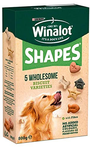 Winalot 2 x Shapes Dog Treat Biscuits, 800 g