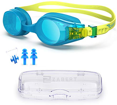 ZABERT KX Toddlers Baby Swim Goggles，Kids Swimming Goggles for Kids Age 0-5 Years Old (#6.blue)