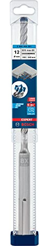Bosch Professional 1x Expert SDS max-8X Hammerbohrer (für Stahlbeton, Ø 12,00x340 mm, Zubehör Bohrhammer)