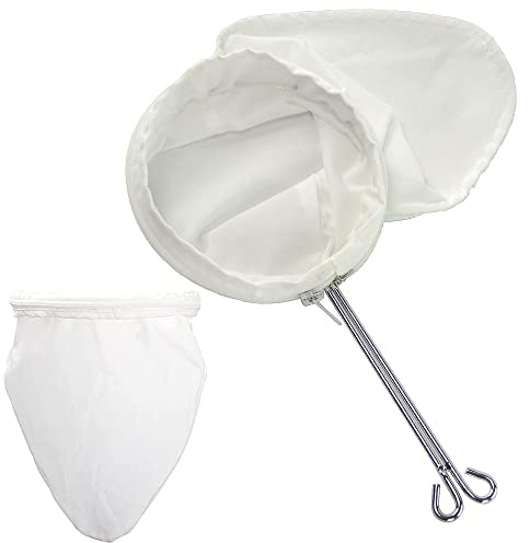 2PCS Food Filter Tea Cloth Strainer Filter Milk Tea Bag | Fine mesh cotton bag for straining yoghurt, nut milk & juices. Reusable food-grade cloth for cheese making and kitchen use