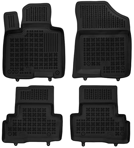 AZUGA Hohe Gummi Fußmatten mit Rand passend für Hyundai Tucson Hybrid HEV ab 2021/Kia Sportage Hybrid HEV ab 2022 AZ10300462