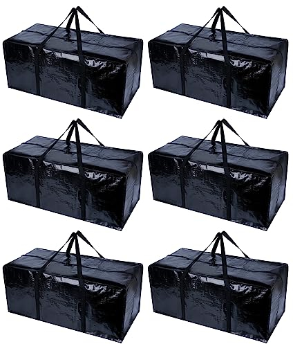 6 Stück aufbewahrungstasche xxl blaue kleideraufbewahrung & organisation umzugskartons kleideraufbewahrung kleidertaschen umzugstaschen aufbewahrungstasche für bettdecken storage boxes kleidung große