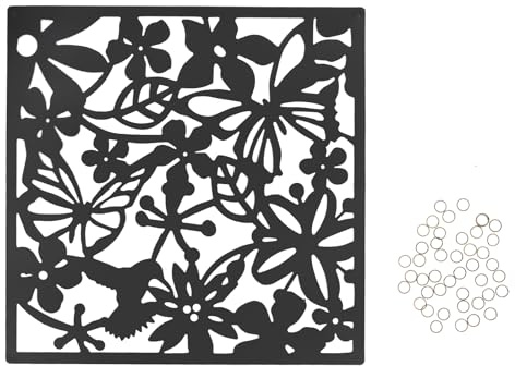 12 pantallas de panel, 40 x 40 cm, separador de habitaciones, divisor de habitación colgante, para casa, hotel, oficina, bar, decoración