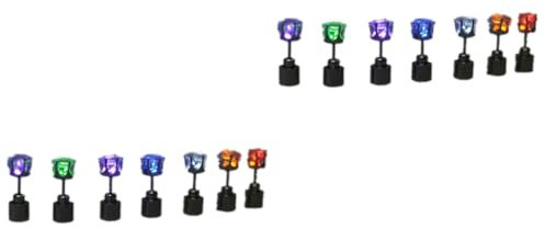 CALLARON Led-Ohrstecker 14 Stk Glühende Ohrringe Aus Edelstahl Für Tanzpartys Nachtleben Und Festivals Leuchtende Ohrstecker Für Outdoor-Aktivitäten