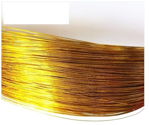 Blumendraht 100 Teile/los 80 cm Länge DIY Nylonstrumpf Blume Eisendrähte Blumendraht Blumen Kränze Material Zubehör Gartendraht (Color : Gold 100pcs, Size : 22 0.8mm 80cm Length)