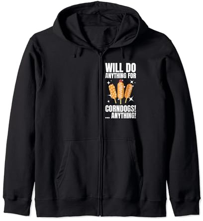 Farà qualsiasi cosa per i cani di mais e salsiccia in pastella di farina di Felpa con Cappuccio