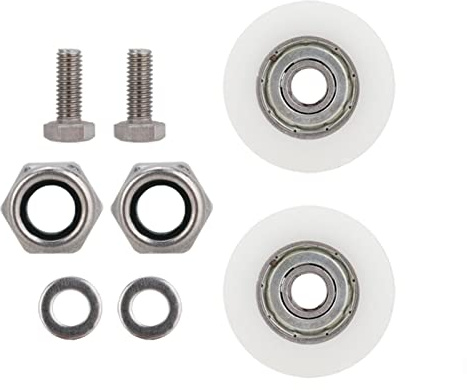 Nikou Sliding-Gewächshaus-Türräder mit 30 mm Replacement Gewächshaus Klammern Durchmesser, Ersatz-Set