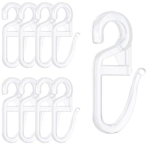 150 Stück Vorhang Haken, 6 mm Gardinenhaken Für Ringe, Selbstklebende Gardinenhaken Für Schienen, Dusche & Tür Schlaufengleiter und Gardinengleiter Für Vorhangschienen Passend Für Dusche & Tür