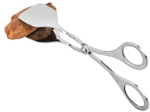 Pinzas de tijera, pinzas multiusos para bufé y cocina, pinzas para servir, pinzas de acero inoxidable con forma de tijera, pinzas para tostadora para pasteles, ensaladas, hogar, restaurante