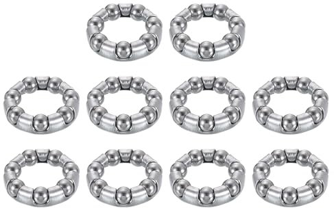 QUARKZMAN Cuscinetto a Sfere per Pedivella della Bicicletta 3/16Pollice (5mm) x 7 Sfere, 10pz Cuscinetti a Sfere di Ricambio per Cuscinetti del Movimento Centrale e Cuscinetti del Telaio