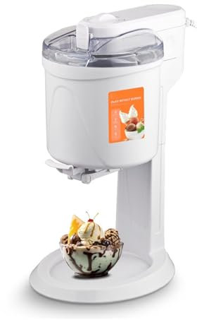 Macchina del gelato, 1L Capacità 15W Miscelazione automatica Piccolo Yogurt Maker Congelato Macchina elettrica del gelato a basso rumore per Home & Appassionati del gelato