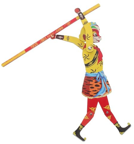Kisangel König Der Affen Traditionelles Chinesisches Holz-schattenspielzeug Fadenpuppe Fürs Puppenspiel Praktisches Schattenspiel Für Partys Vintage-schattenspiel