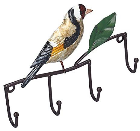 Brrnoo Rack de clé, Hameçons Muraux Décoratifs en Forme d'oiseau Vintage Hormers de Porte-rack Décoratifs Crochets Manteaux Accrochés à Linge Serviettes Clées Porte-chapeaux pour le Jardin Extérieur