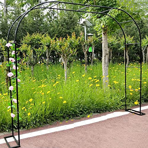 Grande arche de jardin en métal de 1,2 m à 3,5 m, treillis en acier galvanisé pour plantes grimpantes, décoration de mariage, tonnelle de 25 cm de large, arche d'extérieur durable pour allées de