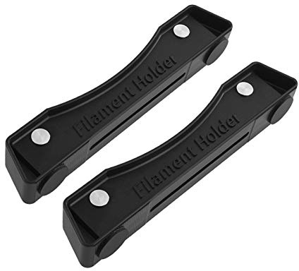 Filamenthalter Spulenhalter Filament Rack Hochqualität vor montiertem 3D -Drucker -Filamenthalter mit Lager für PLA ABS PETG PTU Holzmaterial Schwarz 2pcs 6,3 x 0,9 x 1,2 Zoll