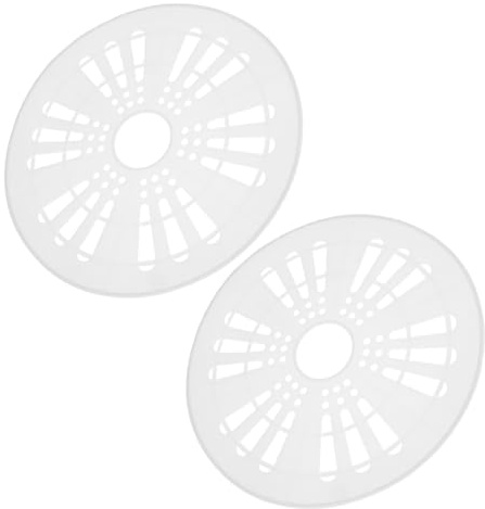2pcs Washing Machine Spin Cap Cover White Plastic 23.5cm | Easy to Install, Moisture Removal Support, Compatible with Most Brands and Models, Fabric Protection