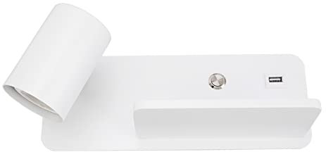 Tbest Elegante Lámpara de Pared LED Lámpara de Cargador USB para Habitaciones en la Parte Nocturna (#2)