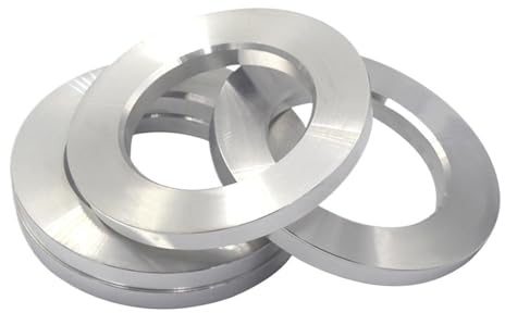 HFGDRH Anello Centratura Cerchione, 4 Pezzi in Alluminio OD 106,1/108,1/110,1/112,1 a ID 67/93/100/106 Anelli di centraggio del mozzo dell'auto Distanziatore Centro Foro cerchione(Purple)