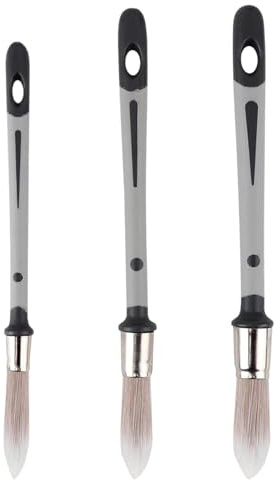 3PCS Paint Brushes for Walls, Small Trim Brushes for Baseboards, Corners, Edges, Narrow Areas, Smooth Finish Touch Up Brush Set, Paint Brush for Decorating