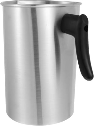 DIYEAH Olla para Derretir Cera de Soja 3 Litros de Acero Inoxidable Asa Resistente al Calor Recipiente para Velas Aromáticas Casero Vaso para Hacer Velas DIY el Hogar
