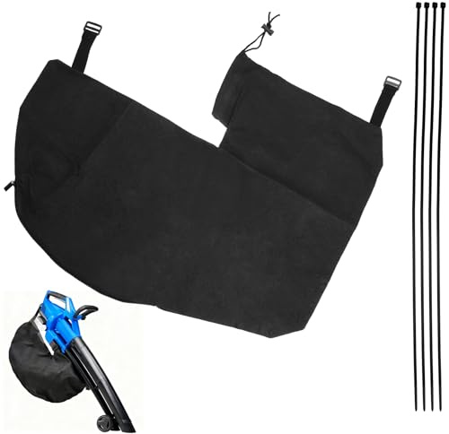 Bolsa Aspiradora Hojas Compatible GE-CL 36 Li E Solo Gardenic Hof 3000W | Cremallera Resistente, 4 Bridas Incluidas, Bolsa Aspiradora Universal Reutilizable Lavable, Ideal Jardín, Patio Césped