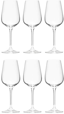 BUTLERS 6er Set Weingläser 480 ml - SANTÉ - Rotweinkelche Set aus Kristallglas | spülmaschinenfeste Gläser & Trinkgeschirr für Rotwein, Weißwein, Roséwein, Aperitifs