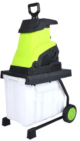 Trituratore Elettrico Da Giardino Con Filo 2500W Rami Di Albero Cippatore For Legno For Erbacce For Foglie Grande Scatola Potente, Silenzioso