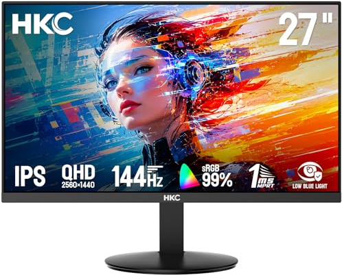 HKC V2718QS 27 Zoll Gaming Monitor QHD 2560x1440 IPS 144Hz