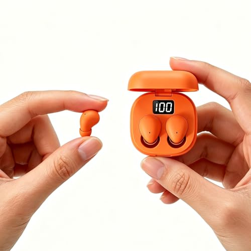 Yeforu Auricolari invisibili Piccoli Auricolari Invisibili Senza Fili Bluetooth Micro Nascosto Discreto Piccolo Sonno Mini Auricolari Per Dormire Auricolari Per Le Piccole Orecchie Sonno Cuffie Per