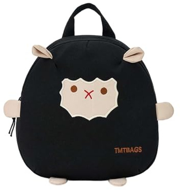 Sac Shopping Sac CabasSac Fourre-Tout Sac À Épaule Bandoulière Tote Bag dos d'école pour enfants de maternelle joli petit agneau en toile léger pour Voyage Shopping Université et Usage Quotidien